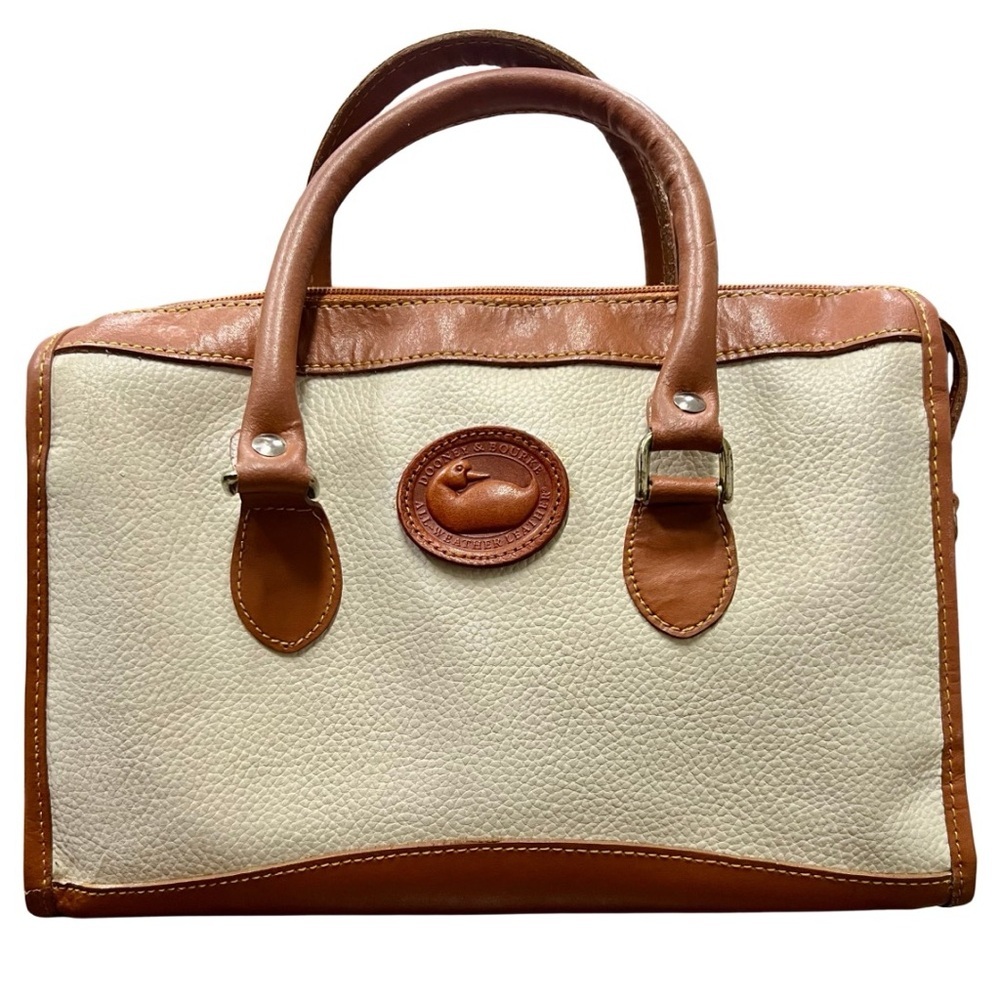 👜 Dooney & Bourke All Weather Leather Satchel – Vintage - Picture 1 of 16